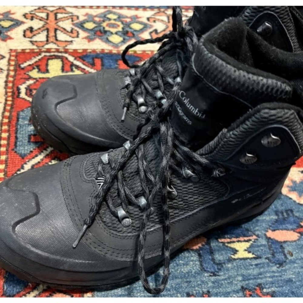 Columbia Men's Snowcross Mid Snow Boot - Size 11 - Black/Columbia Grey BLACK EUC